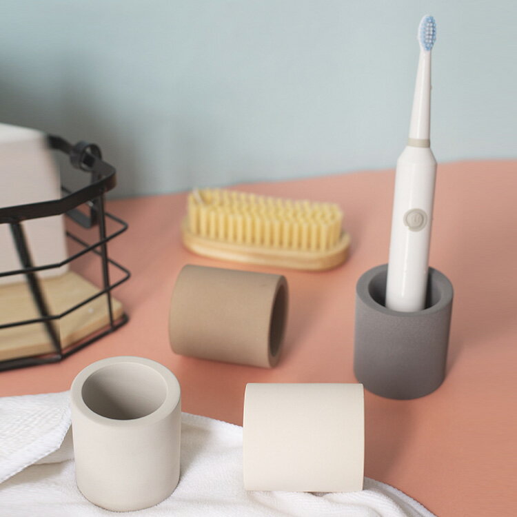 歯ブラシスタンド 珪藻の土 速乾・防カビ・除湿・空気浄化・消臭 歯ブラシ立て 浴...