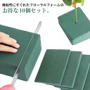 生花用 フローラルフォーム 40個セット ドライ 生け花 オアシス 40個セット フラワーアレンジメント 吸水 花 花資材 裁断可能 乾湿両用 花の寿命を延ばす