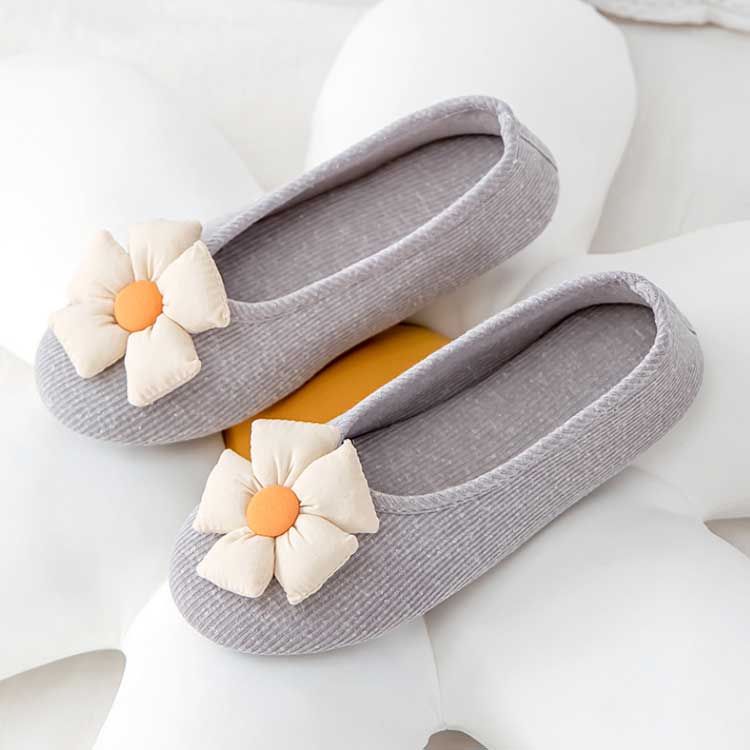 ルームシューズ 携帯用 スリッポン 産後 室内履き レディース かかと付き 軽い 妊婦 かかと付きスリッパ 滑り止め 介護 病院 軽量 柔らかい ヒマワリ 秋冬 春夏
