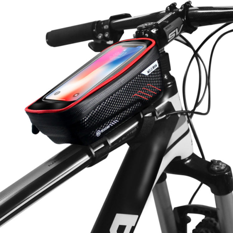 自転車トップチューブバッグ 軽量 自転車フレームバッグ 自転車バッグ 強力固定 TP...