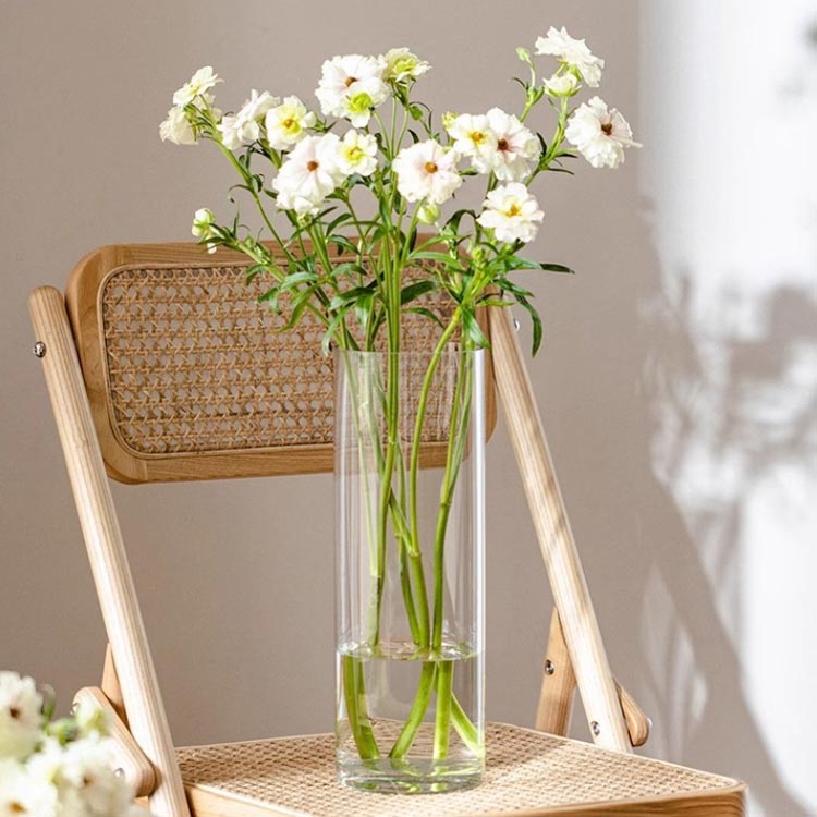 フラワーベース 透明 北欧 フラワーベース 花瓶 水揚げ 花桶 アクリル プラスチックバケツ 家庭用 フラワーアレンジメント 花屋 生け花用品 [3]