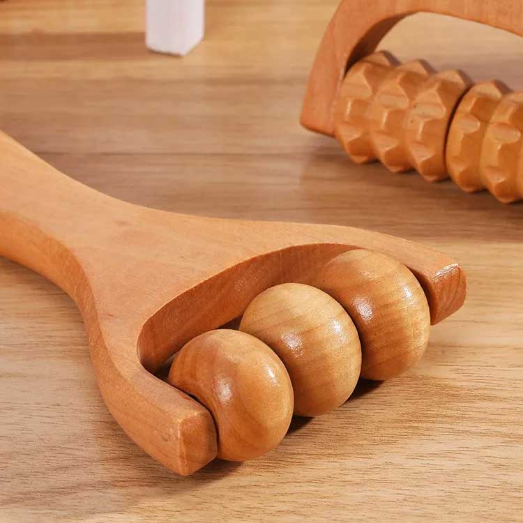 首 木製 肩 2タイプセット 肩こり ツボ押し 腰 手 腕 背中 2タイプセット マッサー...