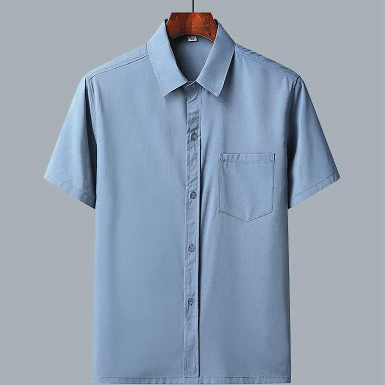 50代 アイスシルクシャツ 涼感 半袖 メンズ 夏用 カジュアル シャツ 40代 大きサイズ 60代 ビジネス トップス お父さん おじいちゃん 涼しい シニア服 ikeike-chest-10011678 ikeike0チェスト サンプル画像3