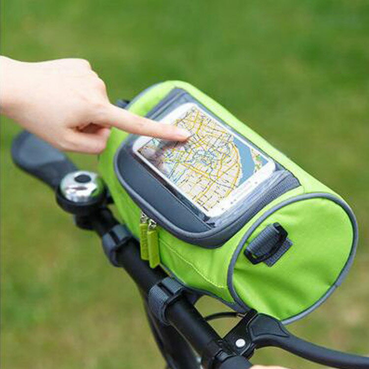 自転車フロントバッグ 肩掛け可 ハンドルバーバッグ フレームバッグ 防水 頑丈 多...
