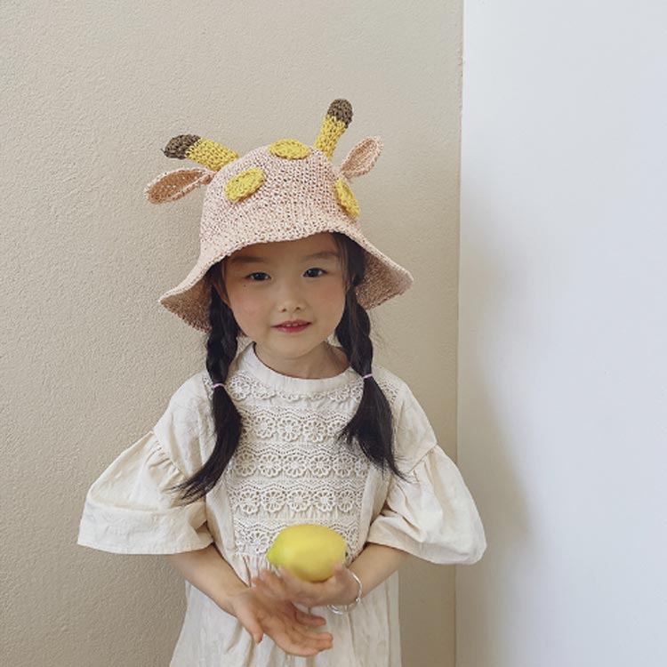 麦わら帽子 キッズ 子供 赤ちゃん 女の子 男の子 ベビー 帽子 UVケア 春 夏 日よけ...