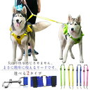犬用リード 引きひも ハンズフリー マルチリード 大型犬 中型犬 小型犬 ダブルリード 長さ調整可能 多用途 訓練用リード ショルダーリード ポール止め 散歩 ...