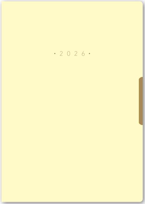 2026年1月始まりNOLTYエクリPlusB6ー8（パウダーイエロー）【手帳・カレンダー・リフィル】2316