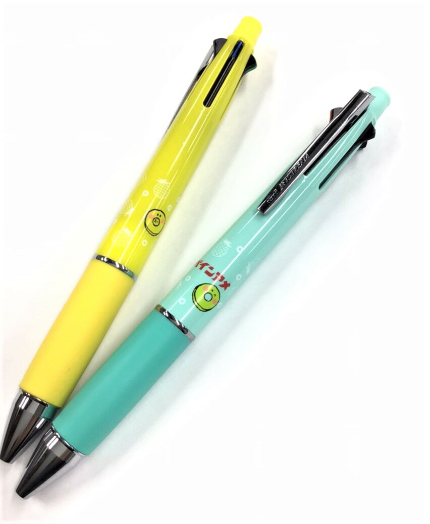 パインアメ ボールペン 油性 【限定】 ジェットストリーム 三菱鉛筆 4&1 レモンイエロー ペールグリーン 可愛い レトロ コラボ ikeman-10458907 名入れ文具のイケマン サンプル画像3