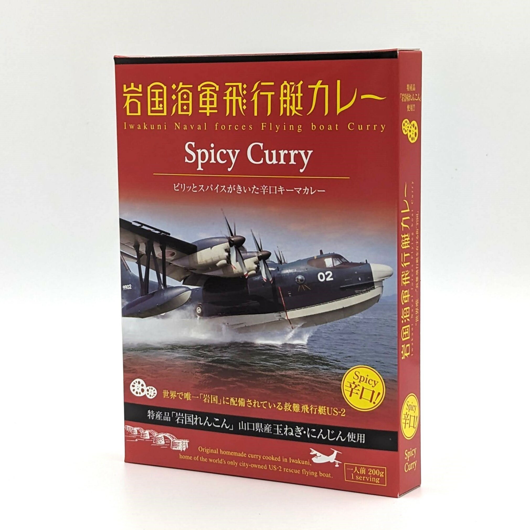 【山口県岩国市】【岩国蓮根】岩国海軍飛行艇カレー スパイシー キーマカレー 辛口 