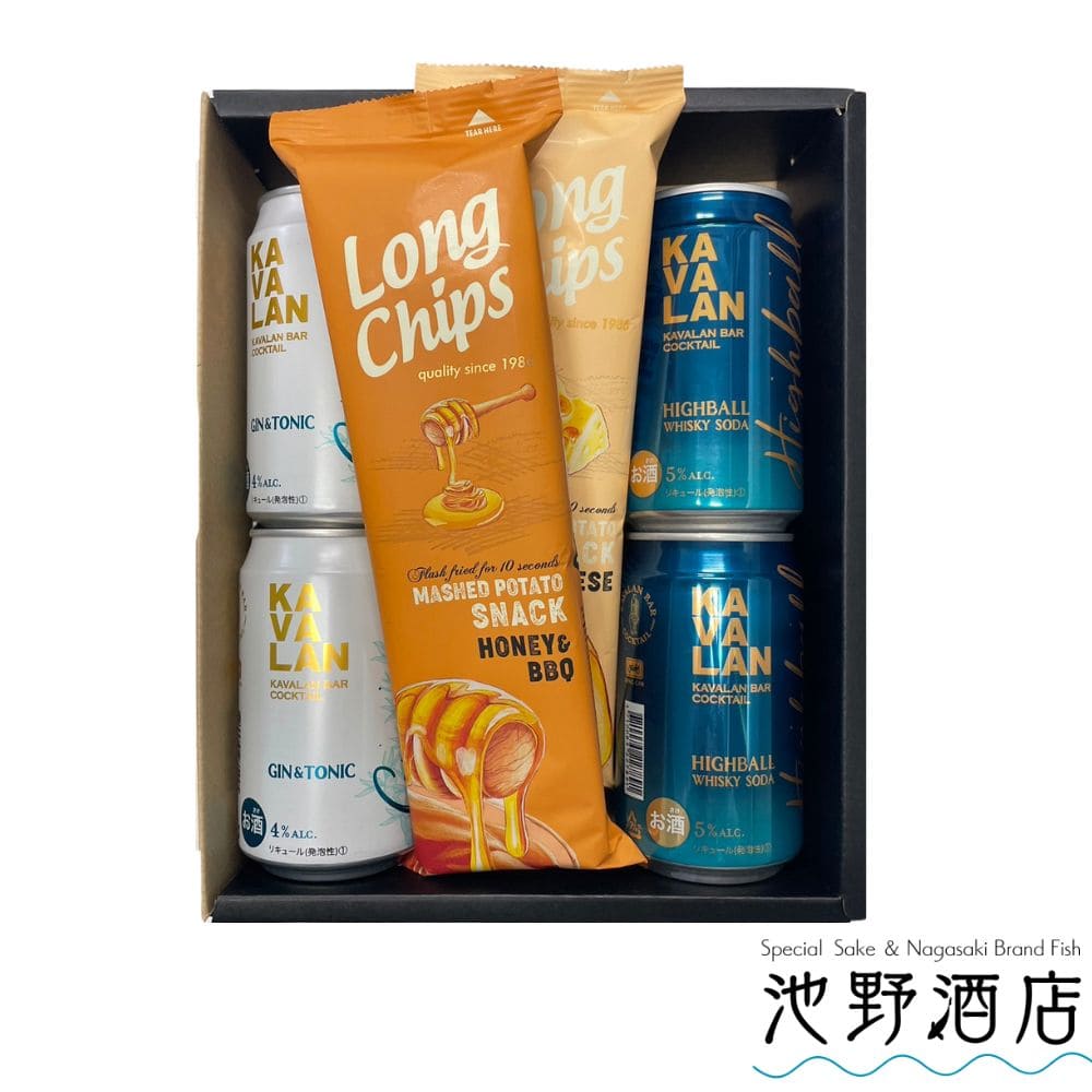 ハイボール缶 ジントニック缶カバラン・バー缶＆ぺルネスロングポテトセット ［送料無料］※一部地域除く