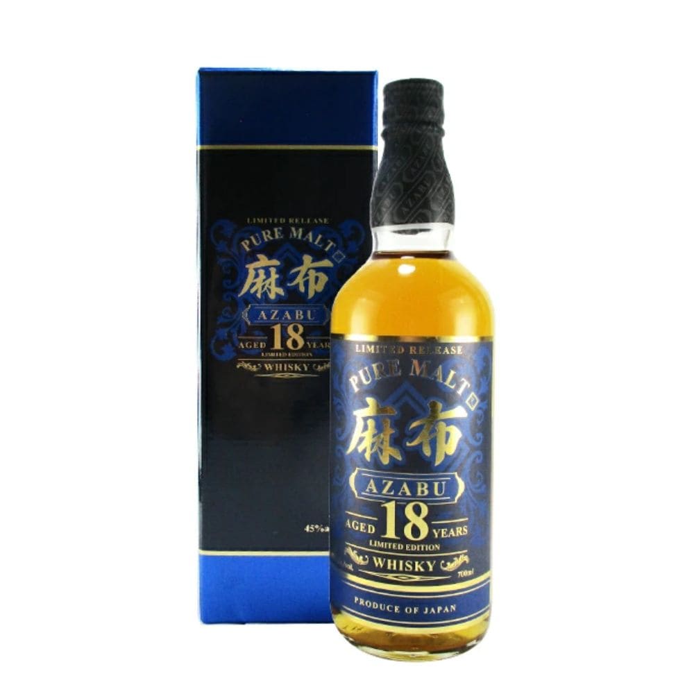 麻布 AZABU 18年 ピュアモルト ウイスキー リミテッド エディション 700ml 瓶 1本 箱付