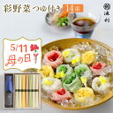 【 まだ間に合う 】 母の日 ギフト プレゼント そうめん 彩野菜 つゆ付き 50g×14束 カラフル 三輪そうめん 素麺 ネット限定 母の日カード 母の日掛け...