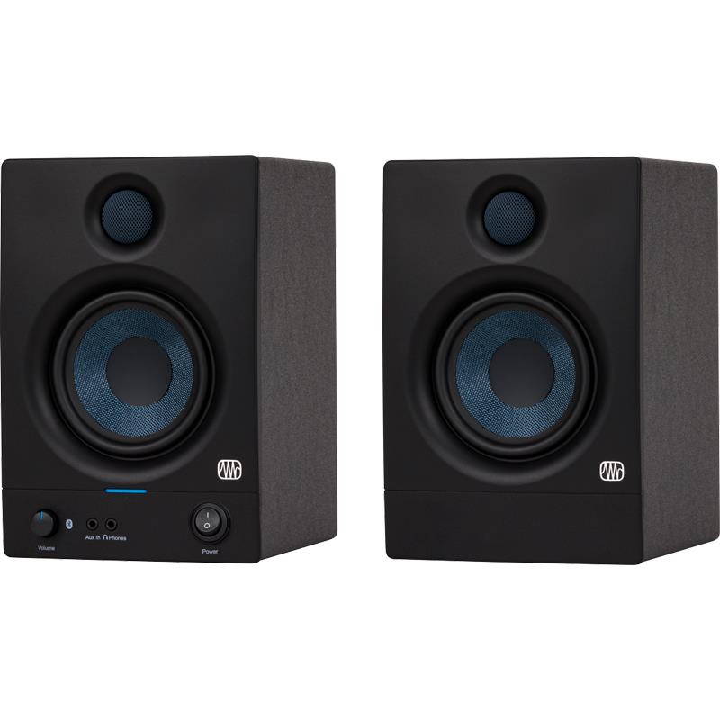 楽器種別：新品PreSonus/新品 商品一覧＞＞レコーディング【20，000円〜45，000円】 商品一覧＞＞モニタースピーカー/モニタースピーカー/PreSonus 商品一覧＞＞パワーレックは、専門スタッフに気軽に相談できる渋谷発のDTM・レコーディング機材専門フロアです。PreSonus Eris 4.5BT 2nd Gen (Pair) (プレソナス)(モニタースピーカー)(Bluetooth対応)商品説明ベストセラーのスタジオ・モニターがさらに進化しました！スタジオクオリティのサウンドをエレガントでコンパクトな筐体で実現しEris 4.5BTメディア・リファレンス・モニターは、ベッドルームスタジオやビデオ制作、ハイファイゲームに最適なスピーカーです。片側25Wのオンボード・パワーを持つEris 4.5BTリファレンス・モニターは、クリアで正確なサウンドを提供しながら、パワフルさも兼ね備えています。Eris 4.5BTの4.5インチ・ウーファーは、タイトな低音を感じさせるとともに、全体的にクリーンなサウンドを実現します。インチサイズのシルクドーム・トゥイーターは、洗練された高域を生み出し、広いパターンで音を解き放つように設計されているため、広範囲で最適なリスニング・エリアを構築します。従来の設計よりも改善されたスピーカーのヴォイシングにより、豊かな低域からのスムーズなクロスオーバーが実現し、周波数帯域全体にわたって明瞭で正確な音を再現し、疲労の少ないリスニング体験を提供します。フロントパネル・ノブで、パワーアンプと大音量でクリアなヘッドフォンアンプの両方のレベルをコントロールすることができます。Eris 4.5BTリファレンス・モニターは、高速で信頼性の高いステレオBluetooth 5.0接続を含む4種類の入力端子を備え、どんなオーディオ・ソースも簡単に接続することができます。背面に搭載された高域と低域のコントロールノブにより、Erisスピーカーの周波数特性を簡単に調整でき、空間の音響特性を補正し、可能な限り正確な音を再生します。もう少しローエンドが必要な場合はEris Sub8 BTを追加することで、完璧にマッチした2.1サウンド・システムを構築することができます。●4.5インチ、ウーブン・コンポジット製、低周波ドライバー●1インチ、超低質量、シルクドーム型、高周波ドライバー●高速で信頼性の高いステレオBluetooth 5.0ワイヤレス入力●50W (25W／サイド) Class ABアンプ●50WのクラスABデュアル・アンプ●70Hz〜20kHzの周波数特性●100dB SPL（ピーク、@ 1 meter）●高域と低域のアコースティック・チューニング・コントロール●バランス1/4インチTRS入力、アンバランス1/8インチステレオおよびRCA入力、フロントパネルに1/8インチ出力、ステレオヘッドフォンアンプ内蔵●プロテクション： RF干渉、出力電流制限、過熱、トランジェントのオン／オフ、サブソニックフィルタ●パワーセーバーモード（40分後に作動）●スピーカーワイヤー、1/8TRS-ステレオRCAケーブル、1/8ステレオTRSー1/8TRSケーブル付属イケベカテゴリ_レコーディング_モニタースピーカー_モニタースピーカー_PreSonus_新品 SW_PreSonus_新品 JAN:0673454011924 登録日:2026/04/08 プレソナス モニタースピーカー