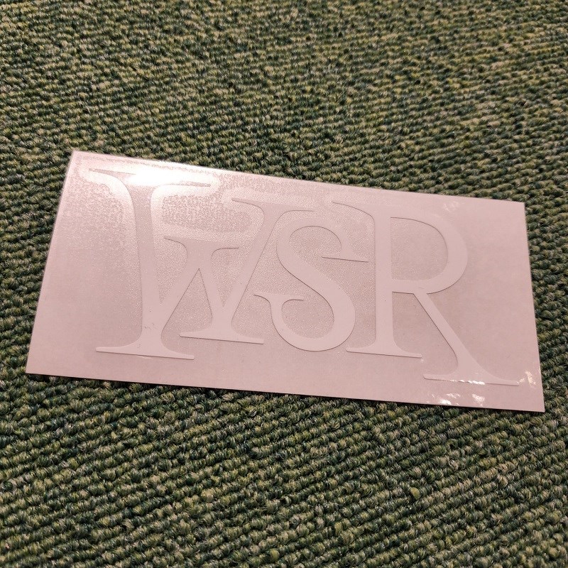 イケベ楽器 イケシブのIkebe Original WSRオリジナルステッカー WSRロゴ (White)｜アングル2