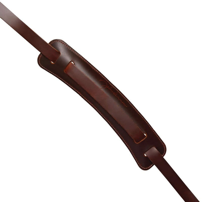 D’Addario John Lennon Guitar Strap [Brown Leather with Shoulder Pad/19JL01]