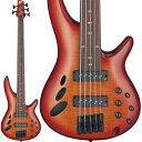 楽器種別：新品エレキベース/Ibanez 商品一覧＞＞エレキベース/Ibanez/SR Workshop 商品一覧＞＞エレキベース【85，000円〜170，000円】 商品一覧＞＞当店のベースは、出荷前に専門スタッフが検品・調整しているので安心です！Ibanez Bass Workshop SRD905F-BTL商品説明フレットレス・ベースで求められる多様な演奏シーンすべてに応じるためのSRDシリーズ確たるコンセプトをもとに、今まで見たこともないような新しいベースを生み出すこと。 テーマを持って自らのベースを見つめ直し、いっそう胸躍るベースをつくりあげること。 そして共鳴してくれるベーシストとともに、演奏することの喜びの幅を広げていくこと。 日本のベース・ブランドであることを誇りに、Ibanezが取り組むプロジェクトが、Ibanez Bass Workshopです。●オコウメ材ボディ エキゾチック ・メイプル材トップの SRD 専用 3 次元 アーチド ・ボディベース・サウンドの要となる中低音域特性に富むオコウメ材ボディ、アタック感と歯切れの良い高音域特性を備えるメイプル材トップです。（ロウグロス仕上げ）●ハーフ ・ホロウ 、 ハーフ ・ソリッド ・ボディ構造フレットレス・サウンドの 肝 となるふくよかで 胴鳴 り 感 の 有 るローエンド ・トーンを得るため、低音弦側のボディ半分をホロウ構造としています。●2.5 オクターブの表現を可能にする 30 フレット指板（パンガパンガ材）ハイ・フレット ・ゾーンまでテクニカルに弾きこなすプレイヤーに向けた 30 フレットの 指板 は 、 硬質 なパンガパンガ 材製 です 。（ 指板上 のフレット ・ラインは黒色樹脂）●全 ての 奏者 にとって 握 り 易 い を 追求 し 究極 までシェイピングしたスリム ・ネック●Nordstrand 製Big Breakマグネティック ・ピックアップIbanezAero Silkピエゾ ・ピックアップBig Break は Nordstrandの定番ピックアップ： Big Single の優れたトーンキャラクターを手本としつつ、ノイズキャンセル効果が高いスプリット・コイル構造を採用し、高音域はよりタイトに、低音域はよりブーミーなサウンドを求めて完成した、IbanezとNordstrandによる共同開発ピックアップです。またブリッジ上のサドル部に装備 したピエゾ ・ピックアップにより、アップライト ・ベースのようなアプローチでサウンドメイクが可能となっています。●2 バンド EQ & アクティブ ・トーン ・コントロールマグネティック、ピエゾと2系統のピックアップを搭載する本機は、各 ピックアップそれぞれに 対して独立したボリューム ・コントロールに加え、マグネティックには直感的なサウンドメイクが可能2バンドのイコライザーと、ピエゾにはトーン ・コントロールを装備しており、多彩なサウンドメイクが可能です。またボディ裏からアプローチ可能なトリムによって、ピエゾピックアップのボリュームを弦毎にコントロールすることが可能です。●D‘Addario ECB81-5フラットワウンド弦※製品の特性上、木目や色合いは1本ごとに異なります。商品詳細Neck type SRD5 / 5pc Maple/Walnut neckBody Exotic Maple top / Okoume bodyFretboard Bound Panga Panga fretboard w/Avalone oval inlayFret FretlessBridge AeroSilkMR5 bridgeNeck pickup Nordstrand Big Break neck pickupBridge pickup Nordstrand Big Break bridge pickupEqualizer Ibanez 2 band EQ w/Piezo active tone controlHardware color BlackString gauge .045/.065/.080/.100/ .132ソフト ・ケース付属イケベカテゴリ_ベース_エレキベース_Ibanez_SR Workshop_新品 JAN:4549763352767 登録日:2024/03/11 エレキベース アイバニーズ イバニーズ