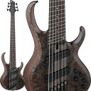 楽器種別：新品エレキベース/Ibanez 商品一覧＞＞エレキベース/Ibanez/BTB (Boutique Bass) 商品一覧＞＞エレキベース【110，000円〜205，000円】 商品一覧＞＞当店のベースは、出荷前に専門スタッフが検品・調整しているので安心です！Ibanez Bass Workshop BTB806MS-TGF [SPOT MODEL]商品説明Ibanez（アイバニーズ）2022年新製品Bass Workshopで解釈する、マルチ・スケールのBTBモデルBTB Boutique Bass w/Multi Scale・ロングサスティーン、豊かなレゾナンスに加え、高い剛性も兼ね備えたスルーネック構造音像のクリアさとアタックに富むメイプル材と硬質なウォルナット材とを組み合わせた5pcネック。ネック内部に装備したグラファイト・ロッドによって剛性を強化しています。スルーネック構造がもたらすロングサスティーンと豊かなレゾナンス、そして全フレット域に渡るネック・バックのシームレスな演奏感は、BTBベースの最大の特長と言えるでしょう。・6弦側 :37~1 弦側 : 34.5エクストラ・ロング・マルチ・スケールLow-B弦（6弦）のスケールを 37に設定することにより低音弦側では通常モデルBTBよりも強めのテンション感を得られ、チューン・ダウンした際の音の明瞭さと芯のあるサウンドに威力を発揮します。Ibanezベースでは最も極端に扇状となるマルチ・スケールで、特に高フレット域におけるテクニカルな運指に利点が多い仕様です。（注：習熟と慣れが必要で、全ての奏者や奏法に共通ではありません。）・ポプラ・バール材 TOP、オコウメ材＆アッシュ材の積層ウイング・ボディネックをサンドする両翼のウイング・ボディは、ヌケが良くクリアなサウンド特性のアッシュ材と中低音域特性に富むオコウメ材、さらに個性的なバール杢入のポプラ材をTOPへ貼り合わせた積層構造です。深くえぐるようなボディのカッタウェイ・スタイルはハイポジションでの弾きやすさに寄与しており、またホーンの形状/デザインは立奏時のバランスの良さを考慮して設計しています。・Ibanez T1 ピックアップ低音域のタイトなレスポンス、パンチのある中音域、クリアな高音域を備えたサウンドを目指して設計した、オリジナルのセパレート・コイル2基によるハムバッカーです。丸みを帯びて設計したカバー・エッジは指を置きやすく、また2基のピックアップの端をそれぞれ弦とほぼ平行になるよう若干 オフセットして設置することで、他のマルチ・スケール・モデルには無い演奏性の高さをもたらしています。・弦間ピッチ・アジャスト機構搭載 MR5S（モノレール）ブリッジ各弦が独立したブリッジで、弦振動をダイレクトにボディへと伝えます。またサドルが左右方向に1.5mm可動する構造で、弦間ピッチを一定幅自在に設定できます。・3パターンのミッド帯周波数切り替えスイッチを装備したアクティブ 3 band EQ & EQ バイパス・スイッチワイドレンジ低ノイズのアクティブ・サウンドを生み出すイコライザーで、スイッチの切り替えにより中音域の周波数帯を 250Hz、450Hz、700Hzに切り替えることが可能です。さらにEQ バイパス・スイッチを装備しており、パッシブ・ベースとしても使用可能です。（バイパス時： Treble ノブでトーン ・コントロール） 006P 電池駆動）・イントネーションの正確さと開放/押弦サウンドの差異を最小限に抑える効果を期待できるゼロ・フレット・ブライトな音質と高い耐久性が特徴のステンレス・フレット・プラグ抜け落ちを防止するロック機能付きのNeutrikジャック・D‘Addario NYXL30130 for 37・専用ハードシェル・ケース（非売品）付属※画像はサンプルです。製品の特性上、杢目・色合いは1本1本異なります。商品詳細Neck Type: BTB6 5pc Maple/Walnut neck through w/Graphite reinforcement rodsBody: Poplar Burl top / Okoume /Ash wing bodyFretboard: Bound Panga Panga fretboard w/Abalone dot inlayFret: Medium Stainless Steel fretsNumber of frets: 24 (+ zero fret)Bridge: MR5S bridge (17mm string spacing)Neck Pickup: T1 neck pickupBridge Pickup: T1 bridge pickupEqualizer: Ibanez Custom Electronics 3 band EQ w/EQ bypass switch (passive tone control on treble pot) & 3 way Mid frequency switchHardware Color: BlackStrings gauge: .030/.045/.055/.80/.100/.130 (D'Addario NYXL30130 for 37)Tuning: 1C，2G，3D，4A，5E，6BColor: TGF (Transparent Gray Flat)専用ハードシェル・ケース付属イケベカテゴリ_ベース_エレキベース_Ibanez_BTB (Boutique Bass)_新品 JAN:4549763312310 登録日:2021/12/29 エレキベース アイバニーズ イバニーズ