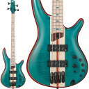 楽器種別：新品エレキベース/Ibanez 商品一覧＞＞エレキベース/Ibanez/SR Premium 商品一覧＞＞エレキベース【115，000円〜220，000円】 商品一覧＞＞当店のベースは、出荷前に専門スタッフが検品・調整しているので安心です！Ibanez Premium SR1420B-CGL商品説明フレイム杢×カリビアン ・グリーンのコーディネートと、ふくよかなローエンドが特長のSR1987年のデビューからアーティストや市場の声、音楽やファッションのトレンドを取り入れることで、Ibanezは常に時代にマッチするSRを生み出し続けてきました。当初からその根底にある物は一つです。体にフィットするコンパクト・ボディ、スリムネック、多彩なサウンド。つまり奏者にとっての高いプレイアビリティこそが、SRというモデルのアイデンティティになります。そのSRシリーズの中でもPremiumシリーズは、オリジナルのハードウェア、突詰められたセットアップ、上質な弾き心地を追求したネックグリップ、フレットエッジ球面加工とIbanezのクラフトマンシップが宿ります。●アフリカン ・マホガニー材ボディ ・バックに、フレイム ・メイプル材ウイング部、フレイム ・メイプル材+ブビンガ材センター部のボディ ・トップを組み合わせた 3 次元アーチドSRボディベース●サウンドに欠かせない豊かな中低音域特性、アタック感と歯切れの良い高音域特性を求めたマテリアル ・チョイスです。加 えてフレイム ・メイプル材の杢目とともに、カリビアン・グリーンとナチュラル ・カラーのコントラストの美しさが魅力です。（ロウグロス仕上げ）●全 ての 奏者 にとって 握 り 易 い を 追求 し 究極 までシェイピングしたスリム ・ネック●Nordstrand製Big Breakピックアップ搭載Nordstrandの定番ピックアップBig Singleの優れたトーンキャラクターを手本としつつ、ノイズキャンセル効果が高いスプリット・コイル構造を採用し、高音域はよりタイトに、低音域はよりブーミーなサウンドを求めて完成した、IbanezとNordstrandによる共同開発ピックアップです。●3パターンのミッド帯周波数切り替えスイッチを装備したアクティブ 3 band EQ & EQ バイパス ・スイッチワイド・レンジ 低 ノイズのアクティブ ・サウンドを生み出すイコライザーです。スイッチの切り替 えにより、ベース ・サウンドの要である中音域の周波数帯を250Hz、450Hz、700Hzに切り替えることが可能です。さらにEQバイパス ・スイッチを装備 しており、パッシブ・ベースとしても使用可能です。（バイパス時： Treble ノブでトーン ・コントロール）●Premiumフレット ・エッジ ・トリートメントフレットエッジに 球面加工を施 すことにより、運指時に指に当たるフレット ・エッジの抵抗を軽減し、一段上の弾き心地を実現しています。●高精度でスムース 、チューニング ・スタビリティに定評のあるGotoh 製マシンヘッド●Graph Tech製BLACK TUSQ XLナット●D‘Addario EXL165※製品の特性上、木目や色合いは1本ごとに異なります。商品詳細Neck type Atlas4 5pc Panga Panga Purpleheart neck w/KTS TITANIUM rodsBody Flamed Maple top / African Mahogany bodyFretboard Flamed Maple fretboard w/Blue oval inlayFret Medium frets w/Premium fret edge treatmentBridge MR5S bridge (19mm string spacing)Neck pickup Nordstrand Big Break neck pickupBridge pickup Nordstrand Big Break bridge pickupEqualizer Ibanez Custom Electronics 3 band EQ w/EQ bypass switch(passive tone control on treble pot) & 3wayMid frequency switchHardware color BlackString gauge .045/.065/.085/.105ソフト ・ケース付属イケベカテゴリ_ベース_エレキベース_Ibanez_SR Premium_新品 JAN:4549763352668 登録日:2024/03/11 エレキベース アイバニーズ イバニーズ