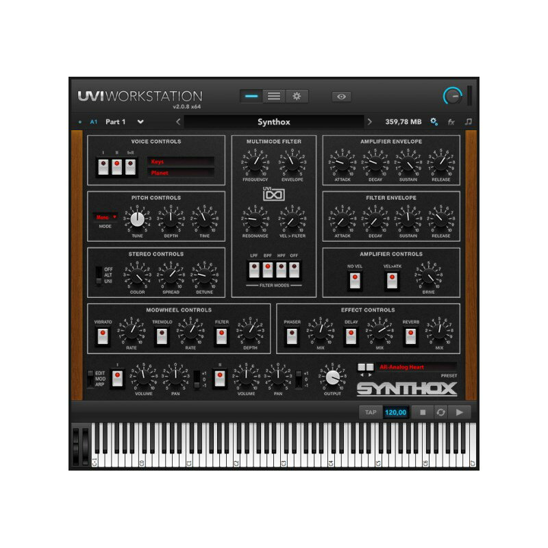 UVI Synthox (オンライン納品専用) ※代金引換はご利用頂けません。格安セール　DTM　通販　セール