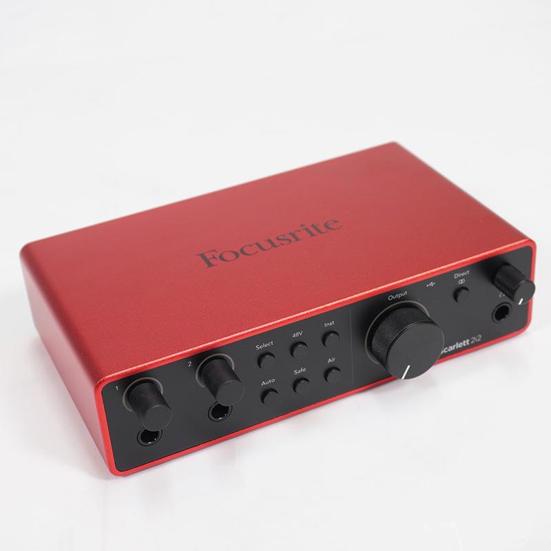 Focusrite USED 中古 Scarlett 2i2 Gen4 (2in2out・USB-C オーディオインターフェイス)(フォーカスライト)(スカーレット)(4th Gen)(管理番号：S2BF51Y49A3288)