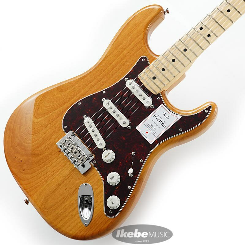 y Fender Made in Japan Made in Japan Hybrid II Stratocaster (Vintage Natural/Maple)