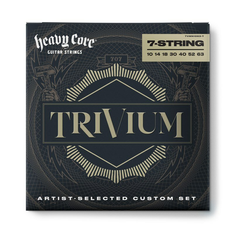 Dunlop (Jim Dunlop) 【夏のボーナスセール】 TRIVIUM String Lab Series Guitar Strings (10-63/7-strings) [TVMN10637] 1