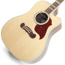 楽器種別：アウトレットアコースティックギター/Gibson 商品一覧＞＞アコースティックギター/Gibson/Square Shoulder 商品一覧＞＞アコースティックギター【230，000円〜435，000円】 商品一覧＞＞アコギ買うなら、当店で！出荷前の検品・調整はもちろん、丁寧梱包でお届けします！Gibson Songwriter EC Rosewood (Antique Natural) 【特価】商品説明ソングライターシリーズのカッタウェイ！通常のスクウェア・ショルダーと比べると若干小ぶりなオリジナルのボディシェイプに、シトカ・スプルーストップ、ローズウッドサイド＆バック、マホガニーネック、ローズウッド指板＆ブリッジのウッドマテリアルはそのままに、より丸みを帯びた指板エッジによりプレイアヴィリティが向上されているなど、より洗練されております。トゥルーヴィンテージシリーズに採用されている30’sスタイルAJパターンXブレーシングが採用されており、ギブソンスクエアショルダーの中でも特に力強く、レンジの広いサウンドが出せるモデルです。 また、カッタウェイ仕様でハイポジションのプレイアヴィリティも向上しております。ピックアップシステムにはFishman社製の「PREFIX PLUS-T」が搭載されております。 ボディサイドに取り付けられたオンボードプリアンプ部でボリュームの他、イコライザー、ノッチフィルターの調節が行え、チューナー機能もついておりますので場所を選ばず活躍致します。ギブソンのモダンなサウンドと使い心地はギブソンファンは勿論、全てのギターファンにオススメの1本です！商品詳細Body Shape : Square ShoulderTop Material : Sitka spruceBack & Side Material : RosewoodBracing : Traditional hand-scalloped Advanced X-bracingBinding : Multi-ply top， single-ply backFinish : NitrocelluloseNeck Material : MahoganyNeck Profile : RoundScale Length : 25.5 / 64.77cmFingerboard Material : RosewoodFingerboard Radius : 12 / 304.8mmNumber of Frets : 20Frets : StandardNut Material : TusqInlays : Mother-of-pearl ParallelogramTuners : Grover Rotomatic w/ Kidney ButtonsTuner Plating : GoldTruss Rod Cover : B/WPick Guard : Custom LineSaddle Material : TusqBridge : Custom LineBridge Pins : TusqElectronics : Fishman Prefix Plus-TControls : Rib mounted controls with tunerハードケース付属イケベカテゴリ_アコースティック／エレアコギター_アコースティックギター_Gibson_Square Shoulder_アウトレット JAN:4580228781210 登録日:2024/01/29 アコースティックギター アコギ ギブソン ぎぶそん