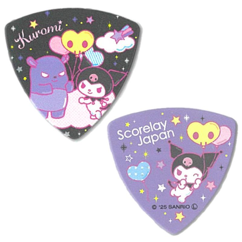 楽器種別：新品Scorelay Japan/新品 商品一覧＞＞楽器アクセサリ【〜5，000円】 商品一覧＞＞ピック/Scorelay Japan 商品一覧＞＞品揃え豊富な当店なら弦、パーツ、ケーブルなどのアクセサリーがまとめて揃います！Scorelay Japan クロミ ピック FRIEND [SC-KRF]商品説明クロミ ピック フレンドサンリオ クロミのキャラクターピック両面にクロミのイラストがプリントされています素材 : セルロイドゲージ : 0.96mm形状 : トライアングルイケベカテゴリ_楽器アクセサリ_ピック_Scorelay Japan_新品 SW_Scorelay Japan_新品 JAN:4562413314984 登録日:2026/04/09 ピック ギターピック スコアレイ