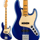 楽器種別：新品エレキベース/Fender USA 商品一覧＞＞エレキベース/Fender USA/American Ultra 商品一覧＞＞エレキベース【210，000円〜395，000円】 商品一覧＞＞当店のベースは、出荷前に専門スタッフが検品・調整しているので安心です！Fender USA American Ultra Jazz Bass (Cobra Blue/Maple)商品説明Fender American Ultra SeriesフェンダーのUSA製ラインナップの新しいフラッグシップとなるUltraシリーズは、卓越したプレイヤー向けのハイエンドスペックを満載しています。ミディアムジャンボフレットを装備した10〜14インチのコンパウンドラジアス指板をフィーチャーした独自Modern Dシェイプネックは、丁寧なエッジのロールオフ加工が施され、ボディとネックヒール部には新たなコンター加工を採用。まるで体の一部に溶け込むような快適な弾き心地を実現しています。Jazz Bassモデルにはプリアンプを内蔵し、なおかつ新ヴォイシングをフィーチャーしたUltra Noiseless Vintage Jazz Bassピックアップを搭載。高出力でありながら透明感のある、広いダイナミックレンジを確保したサウンドが得られます。HiMassブリッジが豊かなサスティンとタイトなボトムを実現します。[特長]■新デザインのコンター加工、アルダーもしくはアッシュボディ■Noiseless Vintage Jazz Bass x 2基■UltraサテンフィニッシュのModern Dシェイプネック■バインディング仕様の10〜14インチのコンパウンドラジアス指板、21本のミディアムジャンボフレットを装備■新設計のアクティブ／パッシブプリアンプ搭載[ハイライト]■MODERN D NECKスリムでワイドなショルダーが特徴のModern Dネックシェイプは、あらゆるスタイルに快適なプレイアビリティを提供。Ultraサテンフィニッシュネックはスムーズな感触でストレスフリーな演奏を実現します。■10-14 COMPOUND-RADIUS素早いプレイと容易なベンディングを実現する10〜14インチのコンパウンドラジアス指板は、ヘッド側が丸味を帯び、ハイフレットに近づくにつれてフラットな形状へと変化していきます。コード弾き／ソロ弾きといった演奏に最適な形状が考慮されています。■ULTRA NOISELESS VINTAGE PICKUPSUltra Noiseless Vintageピックアップはノイズを効率よく排除しながら、クリアなクラシックフェンダートーンを提供します。■ENHANCED BODY CONTOURS新たなテイパード加工が施されたネックヒールにより、高フレットへのアクセスが容易に行えます。新設計のボディコンターは抜群のフィット感を誇り、長時間にわたり快適な演奏が楽しめます。■RE-DESIGNED ACTIVE/PASSIVE PREAMPUltra Noiseless Vintageベースピックアップ用に再設計された18Vプリアンプを搭載。より音楽的で表情豊かなハイ／ミッド／ローを提供します。ミニトグルスイッチにより、アクティブ／パッシブモードをシンプルに切り替えられます。■HIMASS BRIDGE質量の高いHiMassが豊かなサスティンと正確なイントネーション、チューニングの安定性を実現。※画像はサンプルです。製品の特性上、杢目や色合いは1本ごとで異なります。商品詳細BODY■Body Material: Alder■Body Finish: Gloss Polyurethane■Body Shape: Jazz Bass■Body Binding: NoneELECTRONICS■Bridge Pickup: Ultra Noiseless Vintage Jazz Bass■Middle Pickup: Ultra Noiseless Vintage Jazz Bass■Controls: Master Volume， Pan Pot (Pickup Selector)， Treble Boost/Cut， Midrange Boost/Cut， Bass Boost/Cut， Passive Tone， Active/Passive Mini Toggle■Switching: None■Configuration: SSHARDWARE■Bridge: 4-Saddle HiMass (Toploaded)■Hardware Finish: Nickel/Chrome■Tuning Machines: Fender F Light-Weight Vintage-Paddle Keys with Tapered Shafts■Pickguard: 3-Ply Aged White■Control Knobs: Vintage Style Black Plastic Jazz Bass■Neck Plate: 5-BoltMISCELLANEOUS■Strings: Fender 7250M Nickel-Plated Steel Roundwound， Long Scale， .045-.105 (Model No. 0737250406)NECK■Neck Material: Maple■Neck Binding: White■Neck Finish: Satin Urethane with Gloss Urethane Headstock Face■Neck Shape: Modern D■Scale Length: 34 (86.36 cm)■Fingerboard Material: Maple■Fingerboard Radius: 10 to 14 Compound Radius (254 mm to 355.6 mm)■Number of Frets: 21■Fret Size: Medium Jumbo■Nut Material: Bone■Nut Width: 1.5 (38.1 mm)■Position Inlays: Black Pearloid Blocks■Truss Rod: Bi-FlexWith/Hard Caseイケベカテゴリ_ベース_エレキベース_Fender USA_American Ultra_新品 JAN:0885978195947 登録日:2020/01/23 エレキベース フェンダー ふぇんだー フェンダーUSA FenderUSA アメトラ アメリカンウルトラ