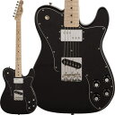 楽器種別：新品エレキギター/Fender Made in Japan 商品一覧＞＞エレキギター/Fender Made in Japan/Traditional Telecaster 商品一覧＞＞エレキギター【95，000円〜180，000円】 商品一覧＞＞当店のギターは、出荷前に専門スタッフが検品・調整しているので安心です！Fender Made in Japan Traditional 70s Telecaster Custom (Black)商品説明ロックのボスの愛機を彷彿とさせる憧れのモデル！Fender Made in Japan Traditional 70s Telecaster Custom (Black)が入荷です！(新価格）Made in Japan Traditionalフェンダーの伝統的な楽器製作の美学と日本の洗練されたクラフトマンシップを融合することで導き出されたMade in Japan Traditionalシリーズ。フェンダーの正統なDNAが、確かなMade in Japanクオリティで蘇ります。Made in Japan Traditional 70s Telecaster Customはグロスフィニッシュのアッシュボディを採用。21本のヴィンテージスタイルフレットを装備した9.5インチラジアスのUシェイプメイプルネックがTraditionalシリーズならではのクラシカルな演奏製を提供します。3つのスロテッドバレル付きヴィンテージスタイルTele?ブリッジ、そしてTraditionalシリーズのために選定されたオリジナルピックアップはリアルで音楽的なヴィンテージトーンを奏でます。細めに設計されたナット幅は日本のプレイヤーにも弾きやすい仕様となっています。堅実なギタークラフトマンシップと、プレイヤーのニーズに柔軟に対応する答えが、本シリーズに反映されています。ロックのボスの愛機を彷彿とさせる憧れのモデルです！特に映画にもなった、1980年代のワールドツアーでの使用は有名ですね！ロック好きは誰もが憧れた、永遠の人気機種です！フロントのFender Wide Range Humbucking (Neck) PickupとブリッジのVintage-Style Single-Coil Tele (Bridge) Pickupを組み合わせる事で、バンドサウンドの舞台骨を支える、太くで抜けるグルーヴィー・サウンがご堪能頂けます！(新価格）※画像はサンプルとなります。製品の特性上、杢目・色合いは1本1本異なります。商品詳細Series: TraditionalBody Material: AshBody Finish: Gloss PolyesterNeck: Maple， U ShapeNeck Finish: Gloss UrethaneFingerboard: Maple， 9.5 (241 mm)Frets: 21， VintagePosition Inlays: Black Dot (Maple)Nut (Material/Width): Bone， 1.615 (41.02 mm)Tuning Machines: Fender? Vintage F StampedScale Length: 25.5 (648 mm)Bridge: 3-Saddle Vintage-Style Tele with Slotted Steel SaddlesPickguard: 3-Ply BlackPickups: Vintage-Style Single-Coil Tele (Bridge)， Fender? Wide Range Humbucking (Neck) Pickup Switching: 3-Position Toggle: Position 1. Bridge Pickup， Position 2. Bridge and Neck Pickups， Position3. Neck PickupControls: Volume 1. (Neck Pickup)， Volume 2. (Bridge Pickup)， Tone 1. (Neck Pickup)， Tone 2.(Bridge Pickup)Control Knobs: Vintage-Style Skirted Black PlasticHardware Finish: Nickel/ChromeStrings: Nickel Plated Steel (.009-.042 Gauges)ソフトケース付属イケベカテゴリ_ギター_エレキギター_Fender Made in Japan_Traditional Telecaster_新品 JAN:0885978483822 登録日:2023/05/24 エレキギター フェンダー ふぇんだー フェンダージャパン フェンジャパ フェンダーJ テレキャスター テレキャス