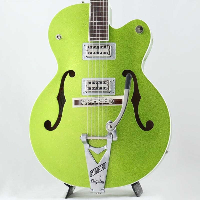 GRETSCH G6120T-HR Brian Setzer Signature Hot Rod Hollow Body with Bigsby (Extreme Coolant Green Sparkle/Rosewood)(2.0)