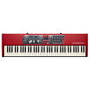 楽器種別：新品オルガン／エレピ/Nord（CLAVIA） 商品一覧＞＞オルガン／エレピ【230，000円〜440，000円】 商品一覧＞＞鍵盤楽器買うなら、当店で！専門スタッフが迅速丁寧に対応します！Nord（CLAVIA） Nord Electro 6D 73商品説明※沖縄・離島へのご配送につきましては、別途送料お見積もりとなります。お気軽にお問い合わせ下さい。Nord Electro 6は、クラシックなエレクトロ・メカニカル・キーボードやアコースティック・キーボードを忠実に再現した定評のあるサウンドを、軽量コンパクトで持ち運びに便利なサイズにまとめたステージ・キーボードです。3つの独立したサウンド・セクションで構成されており、合理化された新しいユーザー・インターフェイスとシームレス・トランジションを採用。Electro史上最もパワフルでフレキシブル、洗練されたモダン・クラシックNord Electro 6。◎主な特徴全体機能・シームレス・トランジション （NEW）・3つすべてのセクションを使用してスプリット＆レイヤーが可能。オプションのスプリット・ポイント・クロスフェードを搭載（NEW）・視認性に優れた有機LED（OLED）ディスプレイ・プログラム、ページをすばやく並べ替えできるオーガナイズ・モード（NEW）◎ピアノ・セクション・メモリー容量：1GB（Nord Piano Library用）・最大同時発音数を大幅に拡大（120ボイス）（NEW）・ピアノ・フィルター（NEW）・リアルなサウンドを再現するストリング・レゾナンス機能・4種類のダイナミック・カーブ◎サンプル・シンセ・セクション・メモリー容量：512MB（Nord Sample Library用） NEW・最大同時発音数を拡大（30ボイス以上） NEW・サンプル・シンセ用のアタック、ディケイ/リリース、ダイナミック・コントロールを装備◎オルガン・セクション・B3トーンホイール、B3ベース、Vox、Farfisaのシミュレーション・2種類のパイプ・オルガン・モデルNEW・デュアル・オルガン・モードNEW・ビンテージ・テイスト溢れる122ロータリー・スピーカー・シミュレーション・6D 61/73モデルには物理ドローバーを装備 ・ロータリー・スピーカーの回転スピード切替ができるHalf Moon Switchを取付可能（6D 61/73モデル）◎エフェクト・クラシックなコンパクト・エフェクターをモデルにした、瞬時に調整できる高品質なステレオ・エフェクトを幅広く内蔵・ブライト・モードによるリバーブ NEW●Nord Electro 6D 73：73鍵（6オクターブ、E〜E）、ベロシティ・センス付きセミウェイテッド・ウォーターフォール・キーボード●Nord Electro 6D 73：1，066 (W) x 296 (D) x 97 (H) mm　9.2kg●付属品　 取扱説明書・電源コード・Nord Piano Library 収録DVDイケベカテゴリ_キーボード_オルガン／エレピ_Nord（CLAVIA）_新品 JAN:0834035001400 登録日:2018/09/13 オルガン エレピ キーボード ノード クラビア クラヴィア