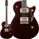 楽器種別：新品エレキギター/GRETSCH 商品一覧＞＞エレキギター/GRETSCH/Streamliner 商品一覧＞＞エレキギター【50，000円〜95，000円】 商品一覧＞＞当店のギターは、出荷前に専門スタッフが検品・調整しているので安心です！GRETSCH FSR G2217 Streamliner Junior Jet Club (Dark Cherry Metallic)商品説明GRETSCH Streamliner FSR(Fender Special Run) CollectionStreamliner Collectionに新追加された、エキサイティングなStreamliner Junior Jet ClubをベースとしたリミテッドカラーのG2217 Junior Jet Clubの登場です。アグレッシブな音のアタック感と素早いレスポンスを備え、洗練されたJunior Jet Clubは、実用的なトーンと手頃な価格帯を求める、賢明なギタリストたちに向けて設計されたギターです。Broad TronハムバッカーPUを搭載したStreamlinerギターは、マスタートーンコントロール、マスターボリューム、3ウェイPUスイッチによって、堅牢な低音域と乾いた中音域を提供します。薄いU字型にプロファイルされた、ボルトオンのナトー製ネックを採用。優雅なパーロイド・ネオクラシックインレイと22個のミディアム・ジャンボフレットを備えた、ラジアス12インチ(304.8ミリ)のローレル指板は、コードワークや激しいリフに最適です。今回のFSRにより登場したG2217は、ホワイトパール・アイスブルー・ダークチェリーの3種類のメタリックカラー・フィニッシュを用意。固定式コンペイセイテッド・ラップアラウンド・ブリッジ、人工のボーンナット、バウンディングが施されたネック、ヴィンテージスタイルのコントロールノブ、ベッコウ柄ピックガード、ニッケルハードウェアを装備しています。・BroadTron PU2基・シングルカッタウェイを備えるナトーボディ・ボルトオン式のナトーネック・22個のミディアム・ジャンボフレットと。パーロイド・ネオクラシック・サムネイルインレイを備えた、ラジアス12インチ(304.8ミリ)のローレル指板・マスターボリューム、マスタートーンコントロール、3ウェイ・トグルスイッチを搭載・固定式のコンペイセイテッド・ラップアラウンド・ブリッジ・シングルプライのベッコウ柄ピックガード・ヴィンテージスタイルのコントロールノブとニッケル製のハードウェア※画像はサンプルです。製品の特性上、杢目、色合いは一本一本異なります。商品詳細SPECFingerboard Material: Laurel， 12R(305 mm)Neck: NatoShape: Thin UFrets: 22NUT: Synthetic Bone，1.685(42.8 mm)Body: NatoBody Shape: Streamliner Solid BodyWaist: 8.625 (219.08 mm)Bridge: Compensated Wrap-AroundTailpiece: Wrap-AroundPickup: BroadTronControl: Master Volume， Master ToneSwitching: 3-Position TogglePosition 1. Bridge PickupPosition 2. Bridge and Neck PickupsPosition 3. Neck Pickupギグバッグ付属イケベカテゴリ_ギター_エレキギター_GRETSCH_Streamliner_新品 JAN:0885978840632 登録日:2022/12/22 エレキギター グレッチ ストリームライナー