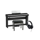 Roland 【お取り寄せ商品】FP-90X-BK +専用スタンド+3本ペダル+高低自在イスセット【ヘッドホン・お手入れクロス付】【代引不可】【沖縄・離島送料別途見積】(電子ピアノ)(2)