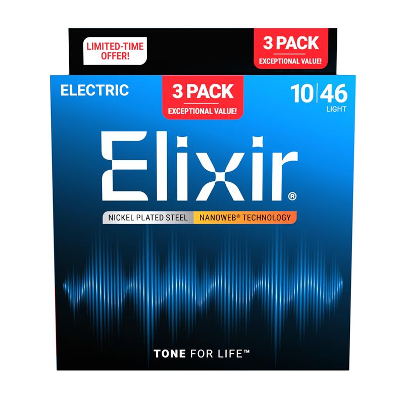 ELIXIR #16567 [#12052 NANOWEB Light/10-46 x3���å�] �ں�����������3set Pack��