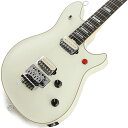 楽器種別：新品エレキギター/EVH 商品一覧＞＞エレキギター【430，000円〜805，000円】 商品一覧＞＞当店のギターは、出荷前に専門スタッフが検品・調整しているので安心です！EVH Wolfgang USA Edward Van Halen Signature Ivory【SN.WG12546A】商品説明エディ・ヴァン・ヘイレンの最後のシグネイチャーモデル。クラシックなルックスと壮大なスケールのサウンドを実現。※外観を損なわない程度の混入物が見られますが、メーカーにてクオリティ範囲内と確認取れております。ボディはビッグリーフメイプルトップのバスウッドボディに、5plyバインディングをボディ外周にあしらったデザイン。エディの精密なスペックに合わせて製造されたボルトオン式クォーターソーンメイプルネックは、グラファイト補強され、手作業によるサテン仕上げにフィニッシュすることで、滑らかなプレイアビリティを実現。コード弾きからソロ、ベンディングなど、あらゆるプレイを快適に演奏できるよう設計された12〜16インチコンパウンドラジアスのエボニー指板には、22本のヴィンテージステンレススチールジャンボフレットを採用。錆びやくすみが出ない事からメンテナンスフリーである上、硬度の高さからフレットの消耗を抑えます。ボディ＆ネックのジョイント部はヒールカットされているので、ハイポジションの演奏時もストレスを感じません。ブリッジは勿論、Floyd Rose Locking Tremoloシステムを搭載。激しいアーム奏法でも正確なチューニングを実現しロングサスティーンが得られます。EVH D-Tunaは、シンプルな操作でDrop-Dチューニングに切り替えることが可能です。ピックアップにはEVH Wolfgang Humbuckerを2基搭載。ブリッジはカスタムワウンドのAlnico 2、ネックにはカスタムワウンドAlnico 3のピックアップとポジションによってマグネットによるトーン変化を加えた仕様。ピックアップセレクターのトグルスイッチは、手前側でブリッジピックアップが選択されるリバース仕様。赤ボタンのキルスイッチで You Really Got Me のようなスタッターストップを操作可能。EVHハイフリクショントーンポット、EVH HPU（ハイパフォーマンスアップグレード）カスタムローフリクションボリュームポットのおかげで、Cathedralで聴けるような滑らかなボリューム奏法が可能です。ルックスは勿論の事、演奏性に優れた形状で仕上げられたネック＆ボディ、ハードでクリーンなサウンドを生み出すピックアップ、手元の操作でサウンドの表情を変化させるコントロール等、アーティストシグネイチャーならではの即戦力仕様の一本。ファンのみならず、HR/HMサウンドを奏でたい方にオススメしたい商品です。商品詳細■SPECBody Back：BasswoodBody Top：Big Leaf MapleNeck Material：Quartersawn MapleNeck Construction：Bolt-On with Graphite ReinforcementNeck Thickness：.805 at 3rd & .890 at 12th FretNeck Finish：Hand-Rubbed Satin UrethaneNeck Shape：Wolfgang BackshapeScale Length：25.5 (64.77 cm)Fingerboard Radius：12-16 Compound Radius (304.8 mm to 406.4 mm)Fingerboard Material：EbonyNumber of Frets：22Fret Size：Vintage Stainless SteelNut Material：Floyd Rose R2 LockingNut Width：1.650 (42 mm)Truss Rod Nut：Heel-Mount Truss Rod Adjustment WheelBridge：EVH-Branded Floyd Rose Locking Tremolo with EVH D-TunaTremolo Block：BrassTuning Machines：EVH-Branded GotohStrap Buttons：Eye HookBridge Pickup：Direct Mount EVH Wolfgang HumbuckingNeck Pickup：Direct Mount EVH Wolfgang AL3 HumbuckingControls：Volume (EVH BI Tech HPU Low Friction Pot) with Treble Bleed Circuit， Tone (250K EVH Bourns High Friction Pot)Pickup Switching：EVH Reverse-Style 3-Position SwitchingAuxiliary Switching：Kill Switchイケベカテゴリ_ギター_エレキギター_EVH_新品 JAN:0885978779543 登録日:2023/08/30 エレキギター バンヘイレン ヴァンヘイレン バン・ヘイレン ヴァン・ヘイレン