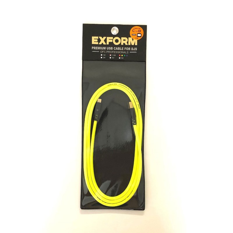 EXFORM PREMIUM USB CABLE for DJs 1.5m 【DJUSB-1.5M-CtoB】