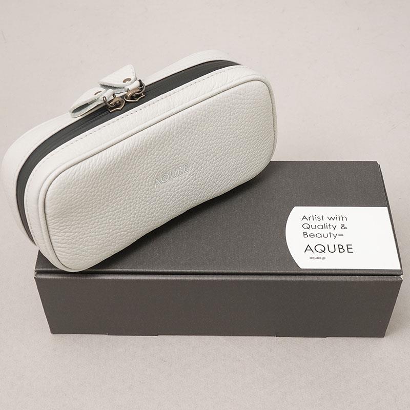 Rakuten - AQUBE MUSIC PRODUCTS 【ギター・ベース小物用 国産本革ポーチ】Leather Utility Pouch / Oblong・GRAY