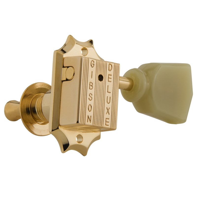 Gibson 【春得セール】 Deluxe Green Key Tuner Set (Vintage Gold) [PMMH-020]