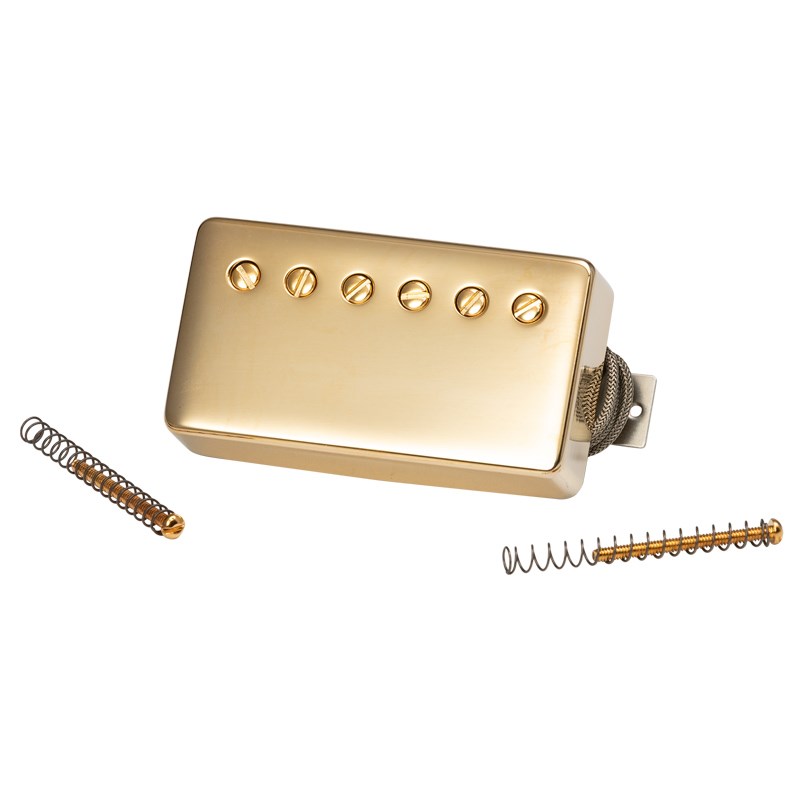 翌日配達 Gibson 【春得セール】 Custombucker (Matched Set，Double Black，True Historic Gold Covers，2-Conductor，Unpotted，Alnico III) [Historic Collection / PUCBDBGC2-SET]