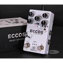 楽器種別：新品コンパクトエフェクター/keeley 商品一覧＞＞コンパクトエフェクター/keeley/Delay & Echo 商品一覧＞＞コンパクトエフェクター【25，000円〜50，000円】 商品一覧＞＞安心してお買い物頂けるよう、コンパクトもマルチも丁寧梱包でお届けします！keeley ECCOS DELAY/LOOPER商品説明渋谷・ギターズステーション/ECCOSは、ヴィンテージのオープン・リール式テープ・デッキで発生する様なフランジ効果を伴ったユニークなサウンドを持つディレイです。その音色は絶えず変化をする事でテープ・エコーの様に生き生きとした動きのあるディレイ音を出力します。またECCOSはフレーズ・ルーパーとしても機能し、モノラルでの使用では最大120秒、ステレオで使用した場合は最大60秒間のフレーズを録音、再生し、音を重ねて行く事が出来ます。今回V2にアップデートされた事により以下の変更や機能が追加されています。【ECCOS V2の主なアップデート内容】1：ExtendedモードがSound On Sound方式に変更ループの録音時間を延ばすExtendedモードの録音方式がビンテージ・テープ・エコーのS.O.S.（Sound On Sound）タイプに変更になりました。これは通常のループ録音方式と異なり、ループに重ね録り時に録音したフレーズが繰り返されるたびにテープ・エコーの様に音が劣化していきます。ループ再生では音は劣化せず、新しいループを重ねる時だけ録音したフレーズが繰り返すたびに段々とフェードアウトして行く様な効果を得る事が出来ます。2：サイレント・デリート機能を追加V1では録音されたループを全消去する場合には一度ループを止める手順を行った上でループ消去の手順を踏む必要があった為、ループ消去の手順の際に少しループが再生されてしまうと言う現象がありました。これに対してV2ではループを止める手順とループ消去の手順を連続して行える様になった為、ループを再生している状態からループ停止および消去をサイレントで行えます。3：Tap長押しによる自己発振機能の音量調節機能を追加ECCOSはディレイ・モード使用時にTAPスイッチを長押しする事で、フィードバックが全開状態となり自己発振させる事が出来ます。V1では発振状態を持続すると音量が増大し続けましたが、V2では発振音の音量を調節する事が可能です。4：ディレイをオフにした状態でルーパー機能の単独使用が可能V1ではルーパー機能を使用する時には常にディレイがオンの状態でしたが、V2ではディレイ機能をオフにした状態でもルーパー機能を使用出来ます。V1、V2に共通するECCOSの主な特徴・ディレイ・モードでは3種類のセッティングをプリセット可能・トゥルー・ステレオ仕様・リバース再生、1/2スピード再生、プレイ・ワンスに対応したフレーズ・ルーパー・ドライ・シグナルは100％アナログ・トゥルー・バイパス、トレイル・バイパスの切替が可能・エクスプレッション・ペダル、外部フット・スイッチ（共に別売）に対応商品詳細【 Specification 】■ControlsTIME、BLEND、RATE、DEPTH、FEEDBACK (FDBK)、MODE SW、TAP SW〔Secondaryコントロール〕TIME→MANUAL (FLANGER TIME)、BLEND→VIBE (MODULATION STYLE)、RATE→TONE、DEPTH→REGEN (FLANGER REGENERATION)■ True-Bypass Switching■ SIZE：約W67 x H122 x D40（mm）　＊突起物含まず■ Weight：約360g■ 消費電流：約115mA■ 9V DC Port ＊ACアダプターを使用する際は、出力の安定したセンター・マイナス・タイプのアダプター（別売）をご使用ください。＊本製品は電池では駆動しませんイケベカテゴリ_エフェクター_コンパクトエフェクター_keeley_Delay & Echo_新品 JAN:4580210705330 登録日:2020/03/23 エフェクター コンパクトエフェクター ストンプボックス キーリー きーりー