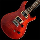 楽器種別：ユーズドエレキギター/P.R.S. 商品一覧＞＞エレキギター/P.R.S./PRS CORE MODELS (Custom／McCarty) 商品一覧＞＞エレキギター【230，000円〜430，000円】 商品一覧＞＞当店のギターは、出荷前に専門スタッフが検品・調整しているので安心です！P.R.S. 【USED】 Custom24 10top (Ruby) 【SN.100812】商品説明10Topオプションとオリジナルソリッドバードインレイが美しい2005年製中古品！細かなマイナーチェンジを繰り返しながら、1985年のPRS社創業時からラインアップの中心的モデルとして君臨し続けるカスタム24、その完成されたサウンドとプレイアビリティーは様々なアーティストに愛用され、PRSの代名詞とも言えるモデルでございます。10トップグレードらしいワイドに深く入った杢のフレイムメイプルトップと鮮やかなルビーカラーがP.R.Sらしい華やかな雰囲気を醸し出しており、美しいアーチトップと相まって、上質のクオリティが感じ取れます。ネックのマホガニーはスタンダードシェイプのすっきりとした握り心地の形状が採用されており、Custom24の長所と言える幅広いアプローチと高水準な演奏性を実現しております。ピックアップには旧ボビンのHFS & Vintage BASSの組み合わせが搭載されており、やや甘めでウォームなサウンドキャラクターのフロント、ハイパワーで図太いリアピックアップの黄金セットアップは、長らくCustom24のレギュラーセットアップとして愛され続けてきました。荒々しく尖ったサウンドは今の洗練された個体とはまた違った良さが有り、2000年代初期のロック、ハードロックシーンをさせ続けてきたパワフルさを感じます。コントロールは高い人気を誇りながらも現在は選択不可となってしまった、3ウェイトグルスイッチとトーンポットのプッシュ/プルによるコイルタップを組み合わせた仕様になっており、非常に扱いやすいコントロールとなっております。当個体状態と致しましては、ボディトップエッジ部にクリアーの欠けや浮き、小さめな打痕が複数散見され、ボディバックには細かい剥がれやバックル傷が有り、他全体的に細かい擦り傷や弾き傷、パーツのくすみや錆等御座いますが、電装系や演奏面も問題無く、フレットもローポジションを中心に凹みは御座いますが6割程度残っておりますのでガンガンお使い頂ける1本としてお迎え頂けます。2007年仕様に使われていた20th Annyversaryロッドカバーが付いておりますが、サイズなどは問題御座いません。エンドピンは現行モデルの仕様に変わっておりますが、他パーツは純正且つトグル仕様の個体はかなり稀少に感じます。非常に人気のモデルとなっておりますので是非お見逃しの無い様！Weight≒3.47kg商品詳細BodyTop Wood : Carved 10Top Figured MapleBack Wood : MahoganyNeckNumber of Frets : 24Scale Length : 25Neck Wood : MahoganyFretboard Wood : East Indian RosewoodNeck Shape : StandardFretboard Inlays : Original Solid BirdsHardware/ElectronicsBridge : PRS TremoloTuners : PRS Low Mass Locking TunersTruss Rod Cover : 20thTreble Pickup : HFSBass Pickup : Vintage BassControls : Volume and Tone Control with 3-Way Push / Pull Switchハードケース付属イケベカテゴリ_ギター_エレキギター_P.R.S._PRS CORE MODELS (Custom／McCarty)_ユーズド JAN:2500010135573 登録日:2023/09/16 ギター ピーアールエス