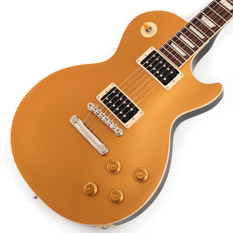楽器種別：新品Gibson/Les Paul Models 商品一覧＞＞Gibson/新品 商品一覧＞＞エレキギター【240，000円〜460，000円】 商品一覧＞＞レスポールタイプ/Gibson 商品一覧＞＞当店のギターは、出荷前に専門スタッフが検品・調整しているので安心です！Gibson Slash Victoria Les Paul Standard Goldtop 【S/N 201560107】商品説明「ガンズ・アンド・ローゼズ」の名を出すまでも無く、レスポールプレイヤーの象徴的存在でもあるスラッシュのシグネチャーモデル！コチラはファン待望のゴールドトップです！メイプルトップ、ウエイト・リリーフを行わずタイトなサウンドを放つソリッドマホガニーバックを組み合わせ、重厚な鋭さを放つサウンドが特徴的。「50s Vintage」のネックプロファイルがその響きをしっかりと支えます。ピックアップは、新設計された「Custom BurstBucker Alnico 2」を搭載しています。ヘッド裏にはScullyシグネチャーロゴ、スラッシュのサインがプリントされたトラスロッドカバーなど、ファン必見のコダワリが満載！S/N 201560107Weight≒4.29kg商品詳細BodyMaterial: MahoganyTop: MapleWeight Relief: NoneBinding: CreamNeckNeck: MahoganyProfile: 50s VintageNut width: 1.687 / 42.862mmFingerboard: Rosewood with Cream bindingScale length: 24.75 / 628.65mmNumber of frets: 22Nut: Graph TechInlay: Acrylic TrapezoidHardwareBridge: ABR-1 Tune-O-MaticTailpiece: Stop BarKnobs: Gold Top Hats with pointersTuners: Vintage KeystonePlating: NickelElectronicsNeck pickup: Custom BurstBucker Alnico 2 (Double Black exposed coils)Bridge pickup: Custom BurstBucker Alnico 2 (Double Black exposed coils)Controls: 2 Volume， 2 Tone (Hand-wired with Orange Drop capacitors)ハードケース付属イケベカテゴリ_エレキギター_レスポールタイプ_Gibson_Les Paul Models_新品 SW_Gibson_新品 JAN:4580568419330 登録日:2026/06/18 エレキギター ギブソン レスポール