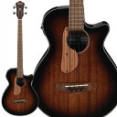 楽器種別：新品アコースティック／エレアコベース/Ibanez 商品一覧＞＞アコースティック／エレアコベース【30，000円〜65，000円】 商品一覧＞＞当店のベースは、出荷前に専門スタッフが検品・調整しているので安心です！Ibanez 【入荷待ち、ご予約受付中】 AEGB24E-MHS商品説明さらに進化した、コンパクト・ボディのエレクトリック・アコースティック・ベース『アコースティック・ベースを求めるプレイヤーの多くはアンプラグドではなく「プラグイン」し、2フィンガー奏法など「指弾き」で演奏するが、エレアコ・ベースはその構造上ボディTOPと弦までの間隔がソリッド・ボディ・ベースよりも広くなりがちで、かつサウンドホールがあるため、しっくり来る位置に親指を固定しにくく弾き難さを感じている...』独自のリサーチで知り得たこの課題を解決し、さらにサウンドの可能性を拡げて楽しく演奏してもらうための回答が、サム・レストを装備して進化したIbanezAEGB：AEGB24Eです。-オリジナル・デザインのウッド・サム・レストこのモデル最大の特徴である木製のオリジナル・サム・レスト（指置き）です。丸みを帯びたアコースティック・ベースの雰囲気を壊さないよう、またサウンドホールを覆い隠さぬように全体をデザインしました。指を置く部分としては、弦に沿うようにネック側からブリッジ側へ伸ばしたラインで段状に加工しています。実は奏者によって親指を置く位置は様々なため、なるべく幅広いフォームに対応できるような設計です。サム・レストのラインに沿って親指を移動するだけで、ブリッジ寄りで弾いたときはタイトに、ネック寄りで弾く場合はふくよかなサウンドへ、と簡単に音色の変化が楽しめるでしょう。このレストは、3点のスクリュー部のみをボディTOPと固定しており、それ以外はフローティングさせています。弦までの間隔が（レスト無しより）狭まるので弾きやすく、共振防止にも一役買っています。-サペリ・ボディ、Ibanez AEGボディ・シェイプサペリ材はマホガニー材と近しく特に中低音域特性に優れ、ベースに適した木材です。ボディ形状はコンパクトで抱えやすく、取り回しやすいのが特徴です。-ニャトー材/メイプル材3pcネック、32(815mm)スケールネックはメイプル材をニャトー材で挟み込んだ3pc構造とし、そのシェイプは握り込みやすいスリムな形状です。また初めてアコースティック・ベースを手にとるプレイヤーにも扱いやすい、ミディアム・スケールを採用しました。-Ibanez X-COATED弦（80/20ブロンズ.040/.060/.075/.095）ブロンズ製のワウンド弦にブラックのカーボン・コーティングを施したIbanezオリジナル弦です。カーボンのコート層が角の取れたふくよかなサウンドを生み出すと共に、運指時のフィンガー・ノイズをも軽減します。-簡単操作のチューナー付きIbanez AEQ-2Tプリアンプ（006P電池駆動）-ウォルナット材指板、ブリッジ-ブラック・ハードウェア・パーツ※画像はサンプルです。製品の特性上、杢目・色合いは1本1本異なります。商品詳細Body Shape:Ibanez AEG bodyTop:Sapele topBack& Sides:Sapele back & sidesNeck: 3pc Nyatoh/Maple neckFretboard: Walnut fretboard w/White dot position inlayBridge: Walnut bridgeNut & Saddle: Plastic nut & saddleTuningMachine: Black Die-cast tunersBridge Pins: Black with white dot Bridge PinsPickup: Ibanez UndersaddlePickupPreamp: Ibanez AEQ-2T preamp w/Onboard tunerString spacing: 19mmStrings: Ibanez IABS4XC32 Carbon coated (.040/.060/.075/.095)■Finish:・MHS (Mahogany Sunburst High Gloss)ソフトケース付属イケベカテゴリ_ベース_アコースティック／エレアコベース_Ibanez_新品 JAN:4549763292629 登録日:2021/07/02 エレアコベース アコべ アコースティックベース アイバニーズ イバニーズ