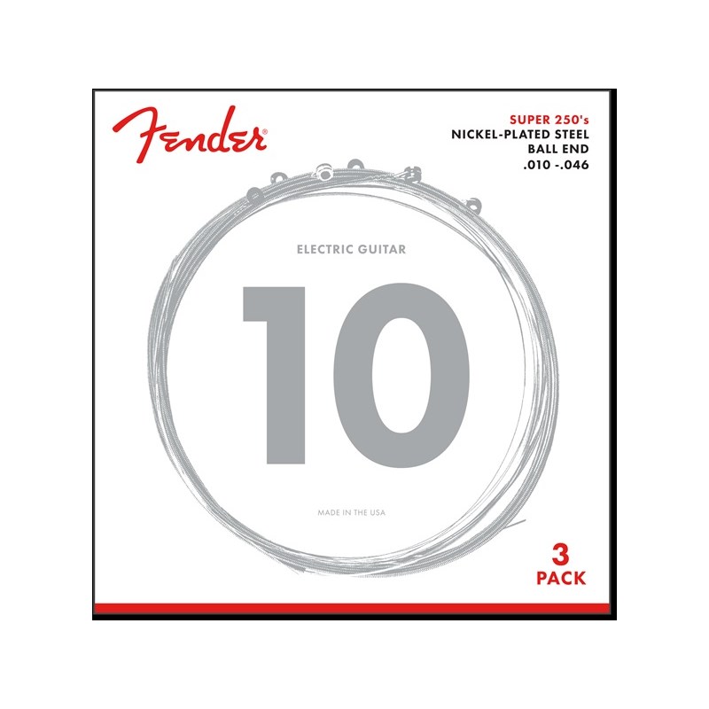 Fender USA 250R NPS BALL END 10-46 3 pack [0730250310]