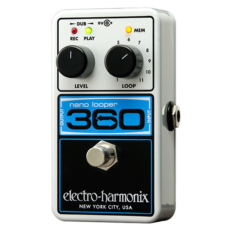 楽器種別：新品Electro Harmonix/新品 商品一覧＞＞エフェクター【15，000円〜30，000円】 商品一覧＞＞ギター用エフェクター/ルーパー系/Electro Harmonix 商品一覧＞＞安心してお買い物頂けるよう、コンパクトもマルチも丁寧梱包でお届けします！Electro Harmonix Nano Looper 360 ルーパー エレハモ商品説明コンパクトかつ手頃なペダル・ルーパー・360sec.＝6分のループレコーディングタイム。・11通りのループ設定・保存が可能です。・非圧縮 audio 24-bit A/D/A変換により高音質で音質劣化のない無限のオーバーダビングが可能・ユーザーフレンドリーなコントロール設計で、ループ/オーバーダビング/アンドゥ(取り消し）、リドゥ（再実行）/ループ消去等が簡単に素早く行えます。イケベカテゴリ_エフェクター_ギター用エフェクター_ルーパー系_Electro Harmonix_新品 SW_Electro Harmonix_新品 JAN:0683274011530 登録日:2014/09/11 ルーパー ループエフェクター ループサンプラー エレハモ エレクトロハーモニクス エレクトロハーモニックス