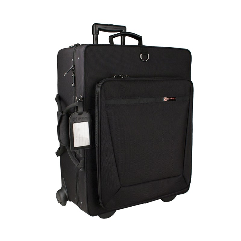楽器種別：新品PROTEC/新品 商品一覧＞＞管楽器・吹奏楽器【30，000円〜65，000円】 商品一覧＞＞トランペット用アクセサリ/ケース/PROTEC 商品一覧＞＞サックス買うなら、当店で！専門のスタッフが丁寧に検品・調整しているので安心です！PROTEC プロテック / IP-301QWL トランペット用 クワッド セミ ハード ケース 【お取り寄せ商品】商品説明人気のPROTEC(プロテック)トランペット クワッド セミハード キャスター付きケース IP-301QWLこちらの商品は、トランペットを4本収納できるトリプルケースです。トランペット＆フリューゲルホルンやトランペット＆コルネット用としてもご使用いただけます。・肩掛けストラップ ・キャスター付き ・ブラック ・寸法/約約43×56×20.5・重量/約6.5kg *画像は、収納イメージとなります。上記以外の楽器や小物、アクセサリーなどは付属しておりません。ケース単体の販売となります。*こちらの商品は、只今お取り寄せ商品となります。入荷時期につきましては、お気軽にお問い合わせください。イケベカテゴリ_管楽器・吹奏楽器_トランペット用アクセサリ_ケース_PROTEC_新品 SW_PROTEC_新品 JAN:0750793615232 登録日:2017/10/25 トランペット用ケース プロテック