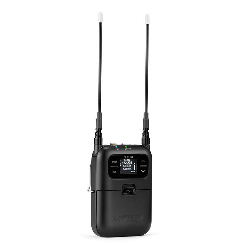 楽器種別：新品SHURE/新品 商品一覧＞＞レコーディング【50，000円〜105，000円】 商品一覧＞＞マイクアクセサリ/ワイヤレスマイク周辺機器/SHURE 商品一覧＞＞レコーディング機器買うなら、当店で！専門スタッフが迅速丁寧に対応します！SHURE SLXD24+J/B58 (シュアー)(ハンドヘルド送信機+受信機)(ワイヤレスシステム)(Beta 58A)(1ch)商品説明【セット内容】・SLXD5+ シングルチャンネルポータブル・ワイヤレス受信機×1・ファスナー付きキャリングポーチ×1・単3形乾電池×2・WA311 非導電性コールドシューマウントアダプター×1・3.5mm-3.5mmケーブル×1・3.5mm-XLRケーブル（オス）×1【SLXD5+】●概要SLXD5+ シングルチャンネル・ポータブルワイヤレス受信機は、カメラや音声収録用バッグでの使用に最適。長距離 UHF 伝送と簡単なセットアップ機能で、あらゆる現場にワイヤレスの卓越した性能を届けます。ワイドチューニングに対応した SLXD+ 送信機と受信機は、専用の ShowLink Ease コントロールリンクにより常に同期を維持します。干渉を管理し、新しいチャンネルをスキャン。クリアな伝送のために自動で最適化。ペアリングしたモバイル端末からの監視・設定にも対応。●特長? カメラへのコールドシュー取付けや音声収録用バッグの運用に適した、高性能なポータブルデジタルワイヤレスシステム? クリアな音質の 24bit デジタルオーディオと、118dB 超のダイナミックレンジを提供? 特定ラジオマイク帯域（B帯）に最適化された周波数設計で、安定した RF パフォーマンスを提供： 使用可能周波数帯域内で、最大約 10 チャンネルの同時運用に対応 周波数効率に優れた設計により、混信リスクを低減? 1/8 インチ出力× 2：ヘッドホンモニター出力と切り替え可能なライン / マイク出力を搭載? 自動セットアップ ー 一度リンクすると、RF 干渉があっても SLX-D+ 受信機と送信機は接続を維持? ShowLink Ease により、リンクされた受信機からワイヤレスで送信機のパラメーターをリモート調整できます。調整可能な項目は以下の通りです： 空き周波数が見つかった際に送信機周波数を変更 送信機ゲインの調節 干渉発生時に、新しい周波数を自動的に検出し、受信機と送信機の両方に適用 送信機の操作ロックおよび解除 送信機のファームウェア更新? マルチマイクモードでは、赤外線を使用して複数のクリーンな周波数をスキャン & 同期。フロントパネルから操作すれば、1 台の受信機から複数のソースをモニターできます。? Wireless Workbench や WWB モバイルアプリで RF ステータス監視やパラメータ制御が可能。WWB モバイルアプリであれば Wi-Fi や Bluetooth 経由で操作できます。? 特許取得済みの Shure Digital Feedback Reducer（DFR）を全 SLX-D+ 受信機に搭載。万一発生する不要なハウリングを自動的に低減します。? すべての SLX-D+ コンポーネント / システムに AES-256 暗号化を標準搭載。安心のセキュリティを提供します。? 単 3 形電池 2 本、またはオプションの Shure SB903 リチウムイオン充電式バッテリーと充電アクセサリーで最大 8 時間の連続使用が可能。イケベカテゴリ_レコーディング_マイクアクセサリ_ワイヤレスマイク周辺機器_SHURE_新品 SW_SHURE_新品 JAN:0042406908658 登録日:2026/03/06 ワイヤレスマイク シュア シュアー