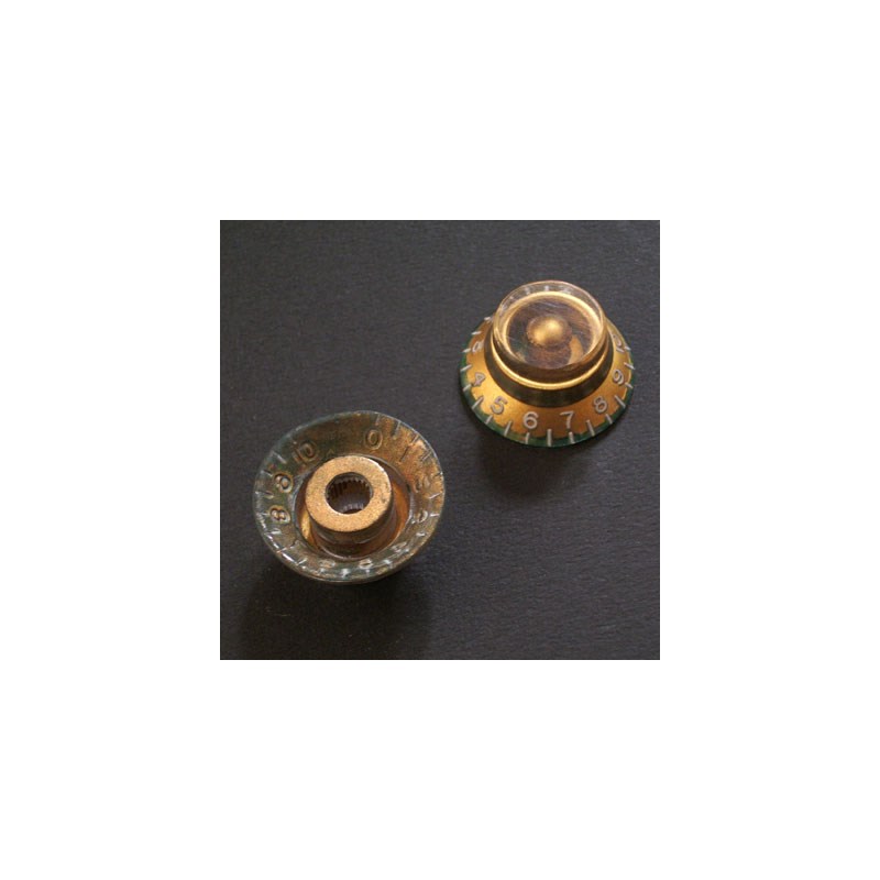 Montreux Retrovibe Parts Series Bell knob GD set relic (2) [217]