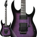 楽器種別：新品エレキギター/Ibanez 商品一覧＞＞エレキギター【30，000円〜60，000円】 商品一覧＞＞当店のギターは、出荷前に専門スタッフが検品・調整しているので安心です！Ibanez GRG320FA-TVT [SPOT MODEL]商品説明Gio RG w/Double Locking Tremolo New ModelGio Ibanez（ジオ・アイバニーズ）シリーズステージへ最速をコンセプトとする、楽器をこれから始めるエントリー層に向けたギター＆ベース・シリーズです。シンプルで使いやすく高耐久で最初の1本ふさわしく、そのうえ個性的なモデルをラインナップしています。今回は、激しいアーミング・プレイも可能なダブル・ロッキング・トレモロを搭載したモデルが登場です！■メイプル材ネック硬質で強度が高く、アタックとサスティーンに富む音響特性が特長で、ネックの素材としてはメジャーなメイプル材を採用。■パープルハート材指板硬質で狂いが少なく、中音域特性に富んだパープルハート材を採用。■美しい杢目のフレイム・メイプル・アート・グレインボディTOP（フレイム・メイプル調グラビュア・シート貼）フレイム・メイプル調のグラビュア・シート貼っています。■ポプラ材ボディフラットでバランスがとれた音響特性を持つポプラ材を採用。■ダブル・ロッキング・トレモロ・ブリッジ / ロッキング・ナットボディにザグリ加工を施すことで、アーム・アップ/アーム・ダウンに対応し、大きい音程変化をつけられる激しいアーミング・プレイを可能にします。10.5mmのナロー・弦間ピッチで、スキッピングやハイブリッド・ピッキング等の大きい弦移動を伴う奏法もプレイし易いです。■IbanezオリジナルInfinityピックアップレスポンスに優れ、ダイナミクス溢れるトーンが特長です。■エルボーコンター弾きやすさを高めるため、肘があたる部分を緩やかな傾斜で加工したエルボー・コンター設計。■ボディ・バック・コンターボディ裏へダイナミックに入れたコンター・カットが演奏時のフィット感を高めます。■Mono-unitアウトプット・ジャック樹脂製一体型で、堅牢で破損に強く、プラグ種別での通電差異が少ないです。また、ジャックの緩みによる接触不良や断線を防ぎます。※画像はサンプルです。製品の特性上、杢目、色合いは一本一本異なりお選び頂くことは出来ません。商品詳細Body: Flamed Maple Art Grain (Basswood) top / Poplar bodyNeck type: GRG Maple neckFretboard: Bound Purpleheart fretboard w/White Sharktooth inlayFret: Medium fretNut: Locking nutNeck pickup: Infinity R (H) neck pickupBridge pickup: Infinity R (H) bridge pickupControls: 1 Volume， 1 Tone， 5-way lever switchBridge: Double Locking bridge (10.5mm string spacing)Hardware color: BlackString gauge: .009/.011/.016/.024/.032/.042Neck DimensionsScale: 648mm/25.5Width at Nut: 43mmWidth at 24 Fret: 58mmThickness at 1st: 19.5mmThickness at 12th: 21.5mmRadius: 400mmRソフトケース付属■Color:・TVT (Transparent Violet Sunburst)イケベカテゴリ_ギター_エレキギター_Ibanez_新品 JAN:4549763352897 登録日:2024/02/16 エレキギター アイバニーズ イバニーズ